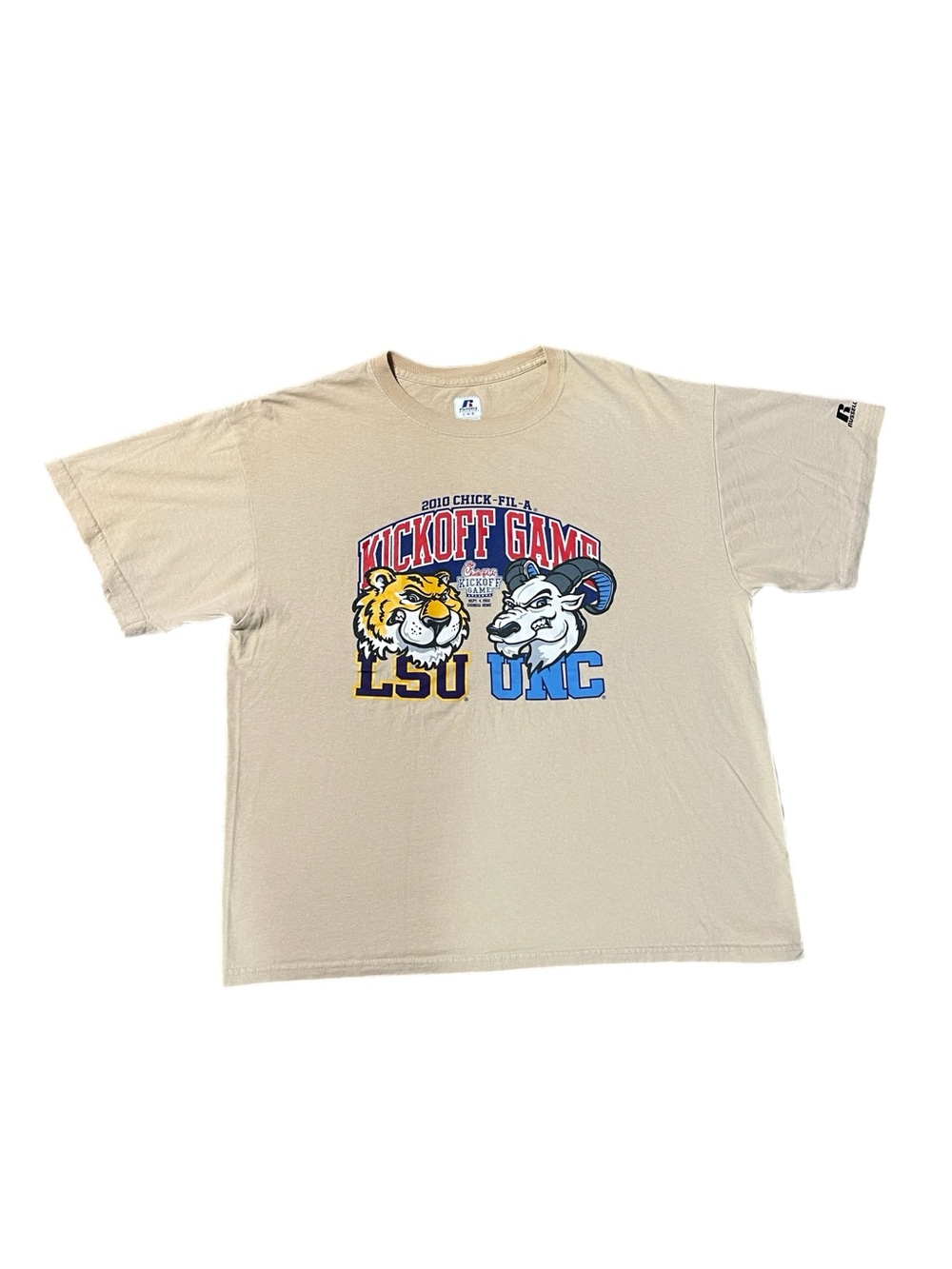 2010 LSU vs. Carolina UNC Tarheels Cotton Tee